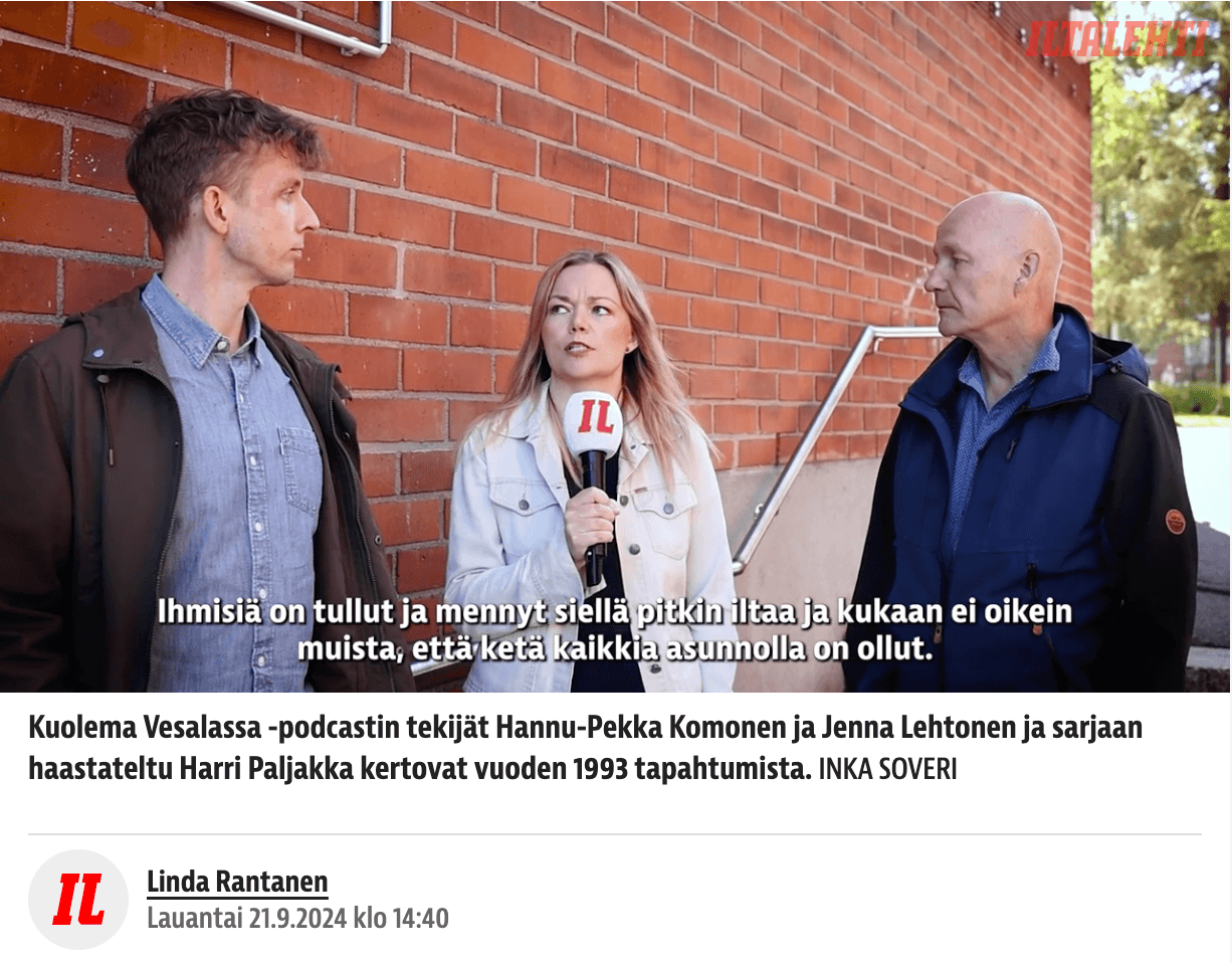 ”Ai, sulla on puukko” – Nämä saattoivat olla 22-vuotiaan Kimmon viimeiset sanat